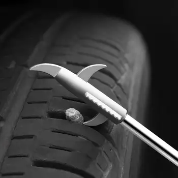 

Multi-Function Car Vehicle Tire Stone Remover Hook Zinc Alloy Auto Wheel Groove Cleaning Tool Non-slip Handle Car Accessories