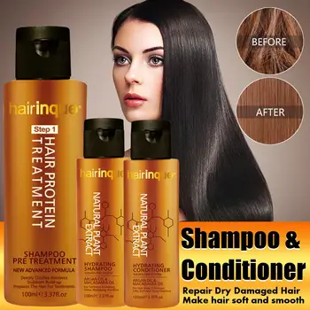 

hairinque Sulfate-free Oil Nut Oil Shampoo Conditioner Moisturizing Smooth Frizz-free Repair Dry Damaged Hair Combination