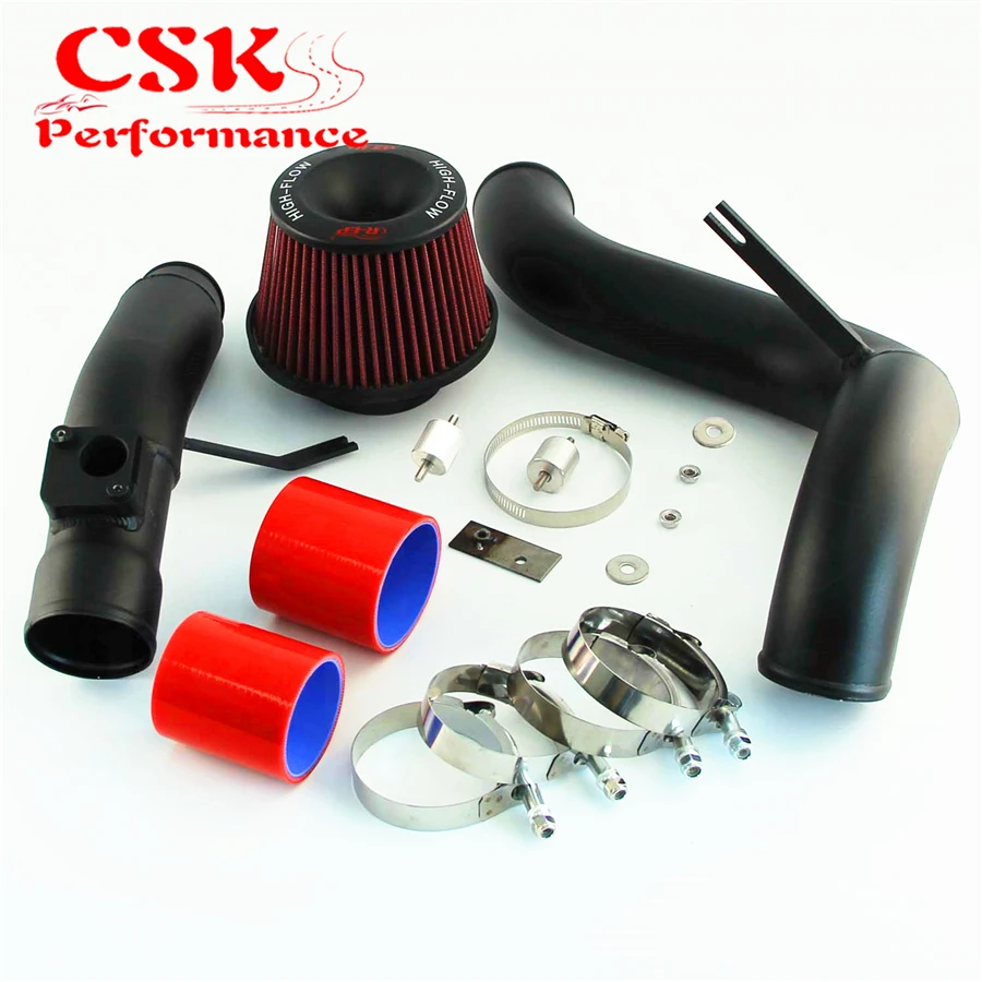 Короткий/холодный воздухозаборный фильтр + Комплект алюминиевых труб подходит