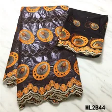 LIULANZHI Tissu Африканский Базен парча хлопок 5 ярдов+ 2 ярдов Новое поступление riche tissu в нигерийском стиле ML2B44