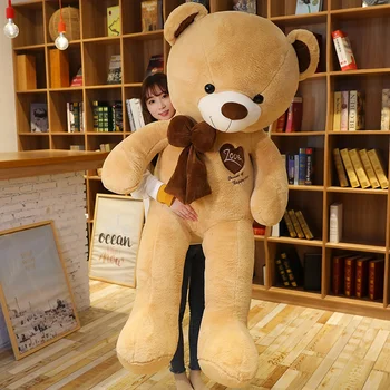 

Big Size High Quality Lovely Teddy Bear with Scarf Stuffed Animal Bear Plush Toys Baby Appease Doll Lovers Kids Birthday Gifts
