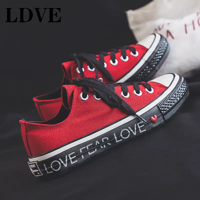 Nuevos zapatos rojos para mujer, primavera 2019, Color caramelo, zapatillas  de moda para mujer, coloridos Tenis femeninos, zapato vulcanizado bajo 35  40|Zapatos vulcanizados de mujer| - AliExpress