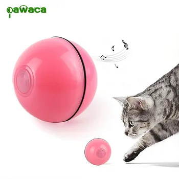 

Smart Interactive Cat Toy USB Rechargeable Rotating Ball Pet Toy Automatic Cat Toys for Indoor Cats Interactive Toys