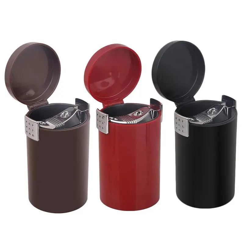 

Portable Car Ashtray Closed Large Capacity Removable Trash Can Sundries Durable Storage Container Suitable For All Models