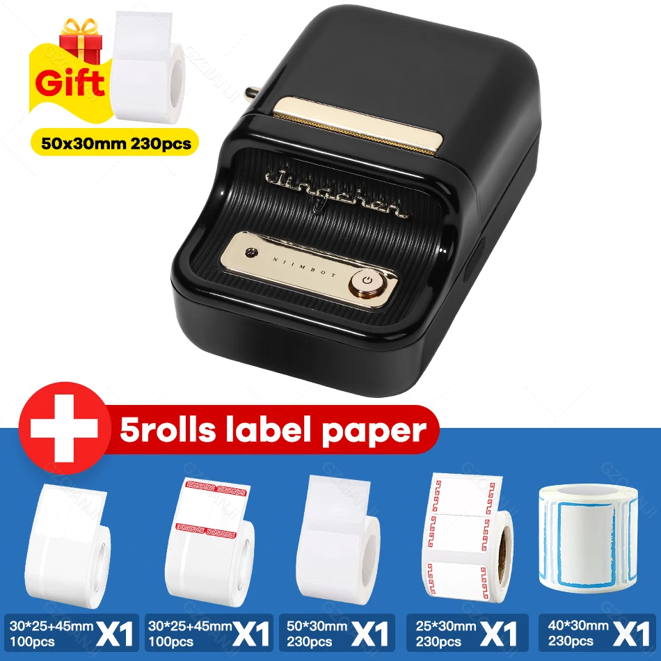 mini printer peripage 203dpi Mini Bluetooth Label Printer Wireless Thermal Label Printer Sticker printer for home use Store use Printer B21 GZL2005 mini sprocket printer Printers