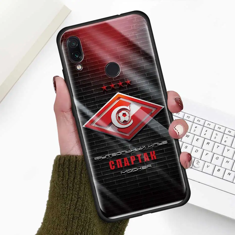 Russian Spartak Moscow Football Glass Case for Xiaomi Redmi Note 9S 8 K40 Mi 11 Poco X3 NFC 9 8T 9T 10T Pro 10 Lite Phone Cover