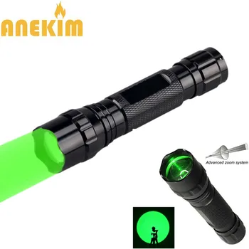 

ANEKIM Z5 LED flashlight white light / green light / red light zoom waterproof 1 mode tactical flashlight hunting camping light