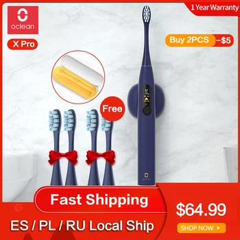 

Oclean X Pro Sonic Electric Toothbrush Adult IPX7 Ultrasonic automatic Fast Charging Tooth Brush With Touch Screen