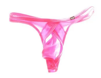 

wholesale low price high quality 10pcs/lot U convex breathable half transparent sexy men's G string gay T-pants men underwear