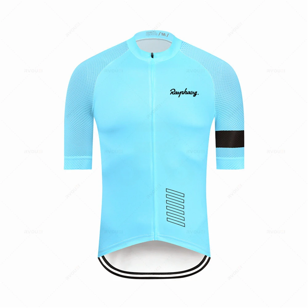 Men's Clothes Wear Better Raphaing Rainbow Team Areo Cycling Jersey Short Sleeve Bicycle Summer MTB Road Bike Shirt | Спорт и