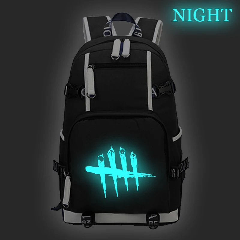 Золотой Dead By Daylight рюкзак с отражающими вставками Студенческая школьная сумка для детей BoysGirls Повседневный дорожный рюкзак большой емкости рюкзак для ноутбука - Цвет: Золотой