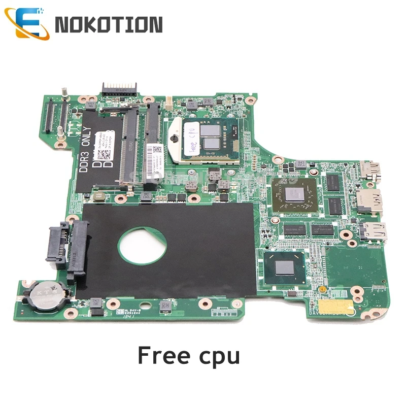 NOKOTION ноутбук материнская плата для Dell Inspiron 14R N4110 HM67 HD6630M 1 ГБ DAV02AMB8F1 CN-00FR3M 00FR3M 0FR3M материнская плата