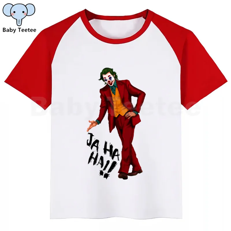 Joker Joaquin Phoenix New Kids Girls Boys Summer Casual Tshirt Printed Children Clothes Tops Cute Kids Baby Short Sleeve T-shirt