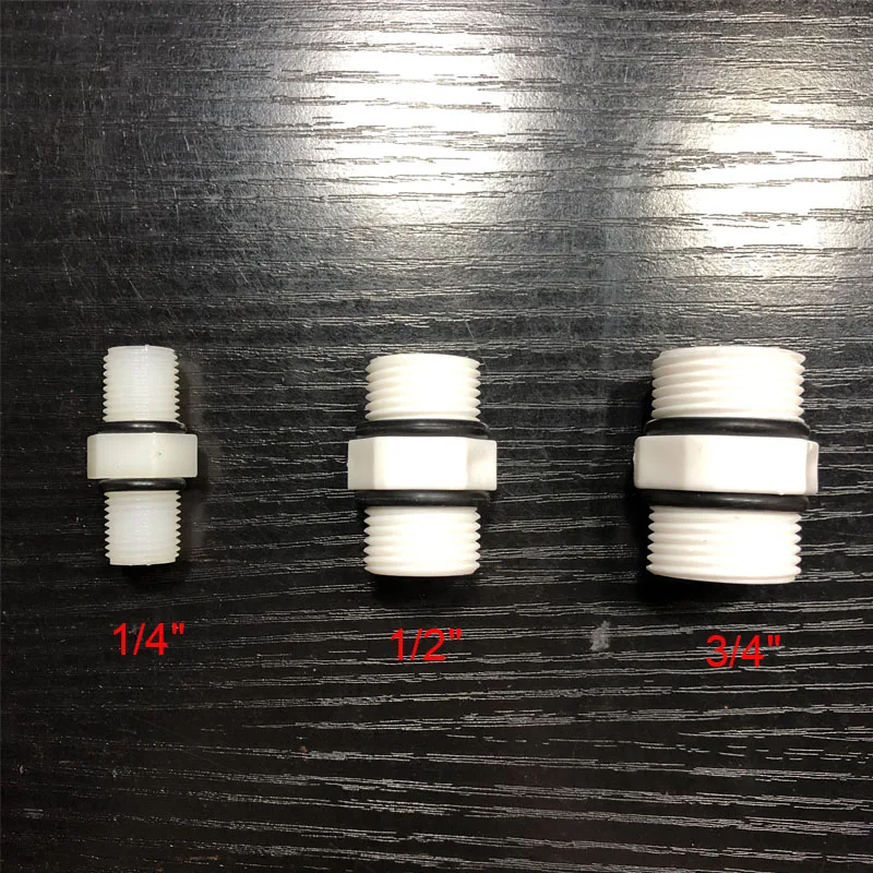 1 шт. 1/4 &quot1/2&quot 3/4 &quotBSP Мужская резьба с уплотнением O RING POM аквариум обратного