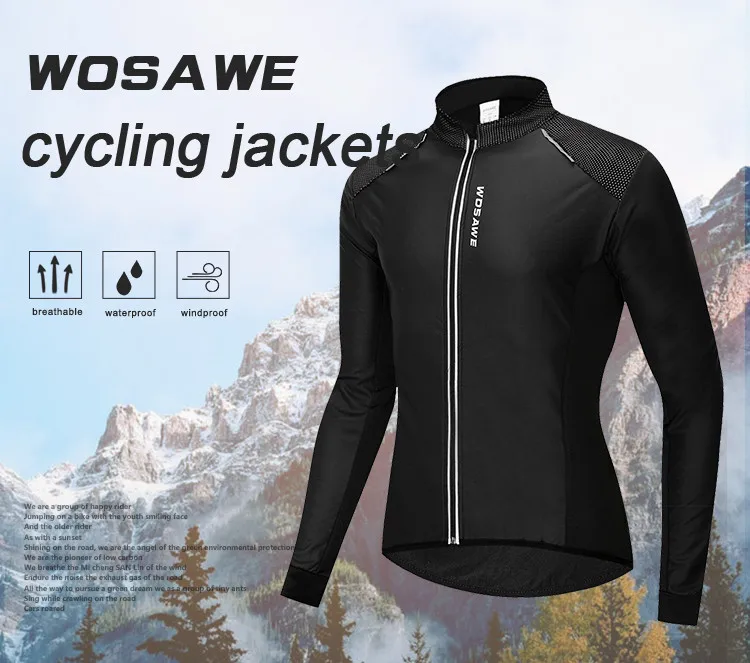 WOSAWE зимняя куртка для велоспорта, ветрозащитная теплая куртка для горного велосипеда, куртка для спорта на открытом воздухе, одежда для сноубординга