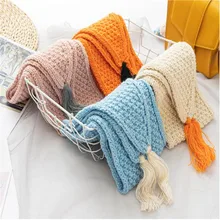 Зимний шарф для мальчиков и девочек, милый детский шарф с кисточками и воротником в Корейском стиле, сохраняющий тепло, вязаный детский шарф GY021