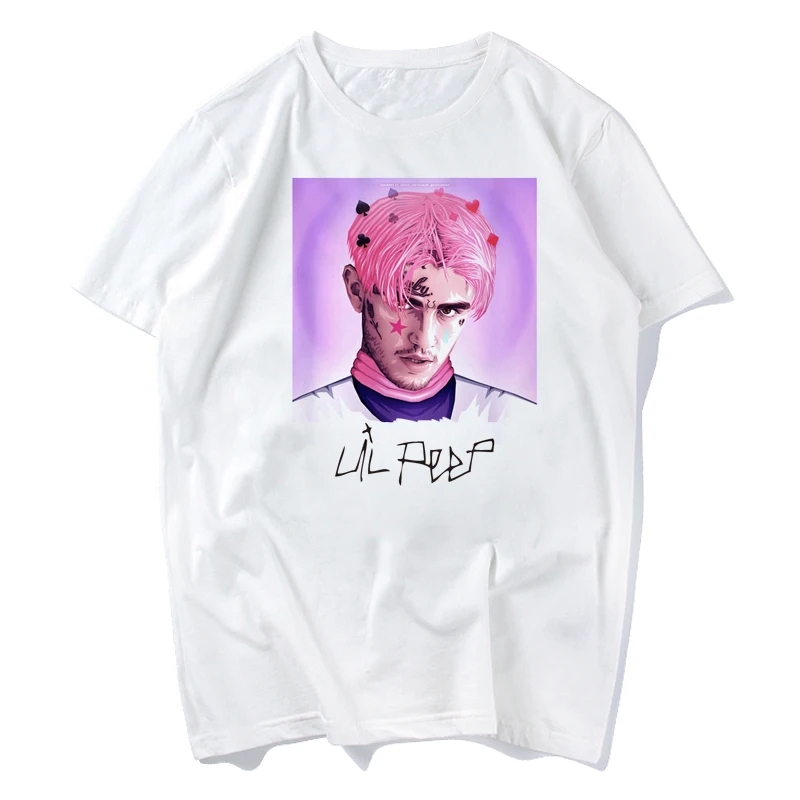Новые женские летние футболки с круглым вырезом и коротким рукавом Lil Peep, мужские футболки в стиле панк-рок, хип-хоп, топы, футболки Lil Peep