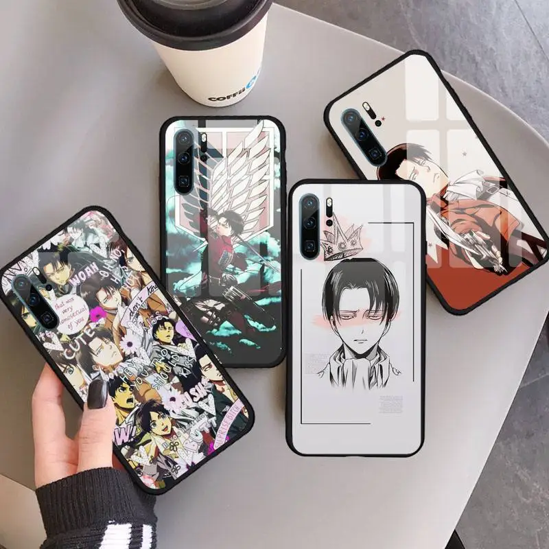 Hot Attack on Titan Manga Phone Case Tempered glass for Huawei P9 P10 P20 P30 Pro Plus Lite Mate 9 NOVA 3E 3I | Мобильные телефоны