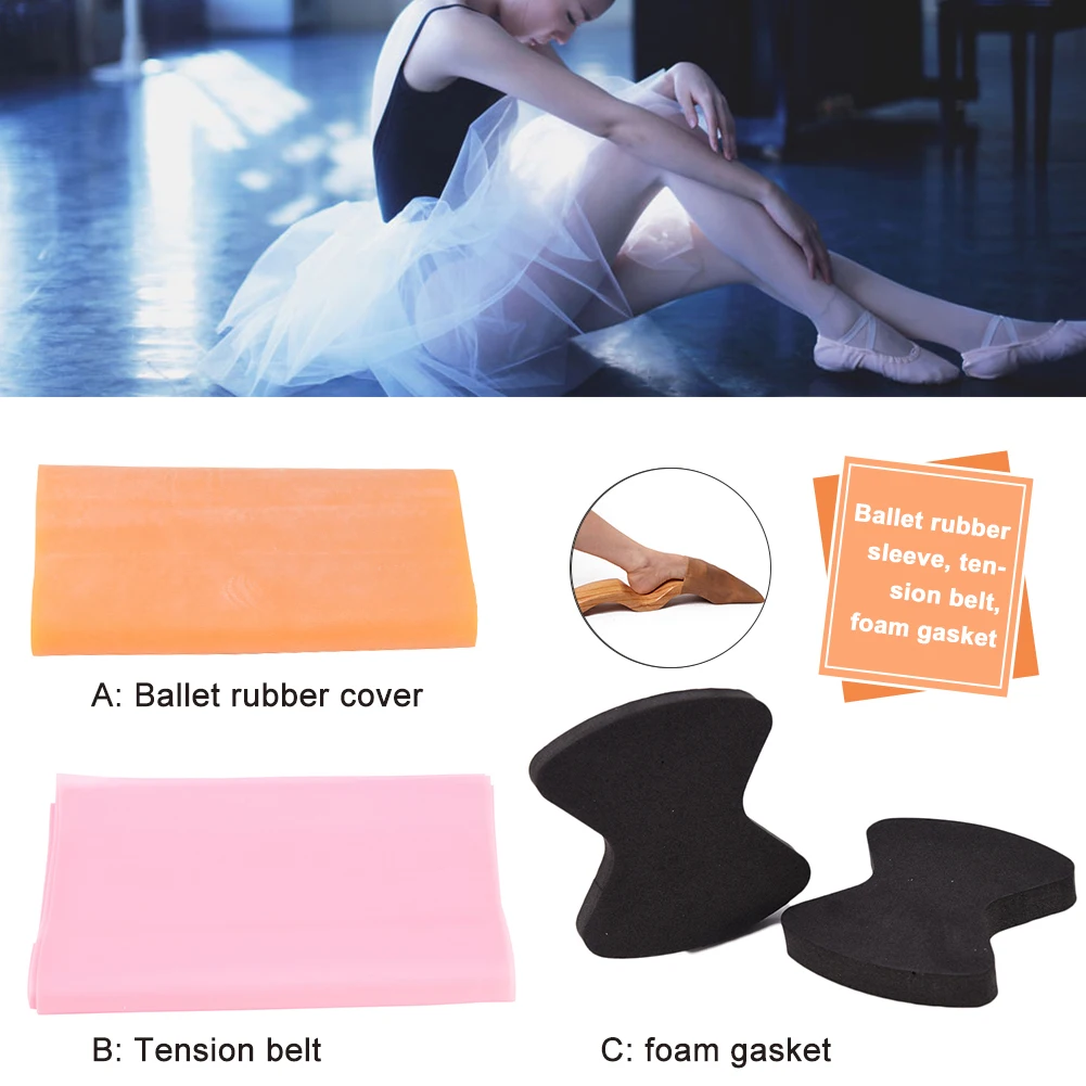 Fitness Resistance Band Rubber Ballet Rubber Sleeve Elastic Band Foot Stretch Stretcher Arch Enhancer