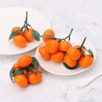 

Realistic Lifelike Artificial Tangerine Fruit Oranges Fake Display Food Decor Home Party Decor