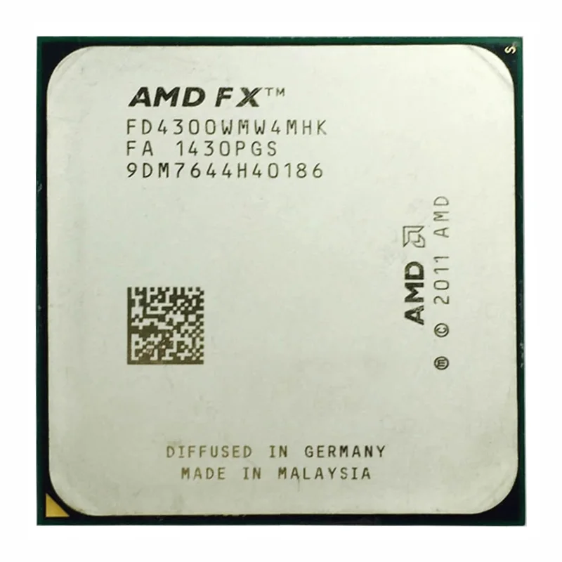 AMD FX-4300 FX 4300 FX4300 ЦП 3 8 ГГц 95 Вт Разъем AM3 + настольный четырехъядерный процессор
