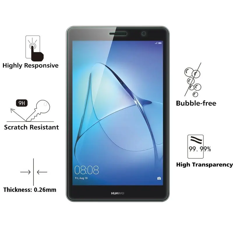 Закаленное стекло для Huawei Mediapad T3 10 9 6 AGS L09/AGS L03 Защита экрана 7 0 8 пленка|Защитные