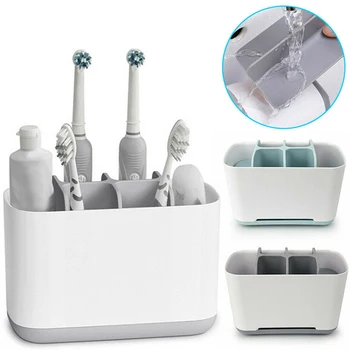 

Electric Toothbrush Holder Large Bathroom Caddy Storage Organizer Bath Home Rack