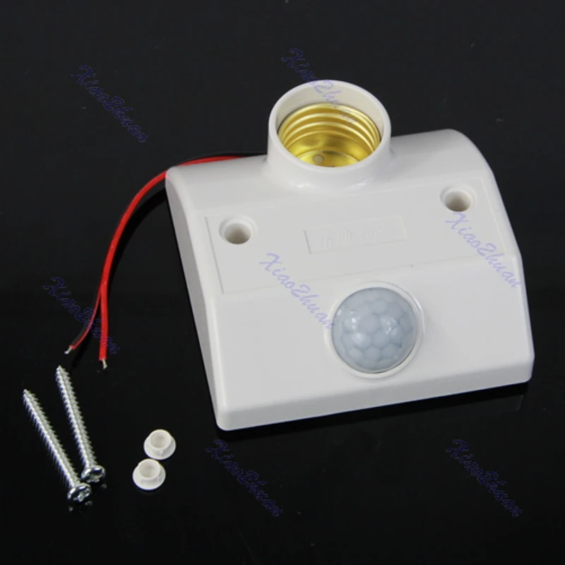 

Infrared Motion Sensor Automatic Light Lamp Bulb Holder Stand Switc New