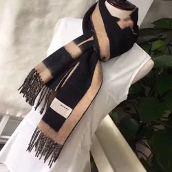 2021 Women's Scarf Shawl New Cashmere Scarf Large Word Flow Scarf Couple Scarf Models That Female General Scarf