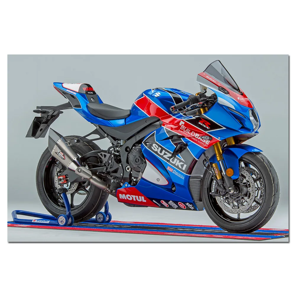 Suzuki GSX R1000R Buildbase Ограниченная серия мотоцикл фото настенный художественный