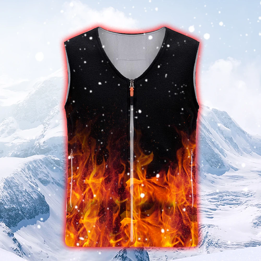 

Adjustable Temperature Heating Vest Cold Winter Warm Vest Graphene Carbon Fiber Heating Vest
