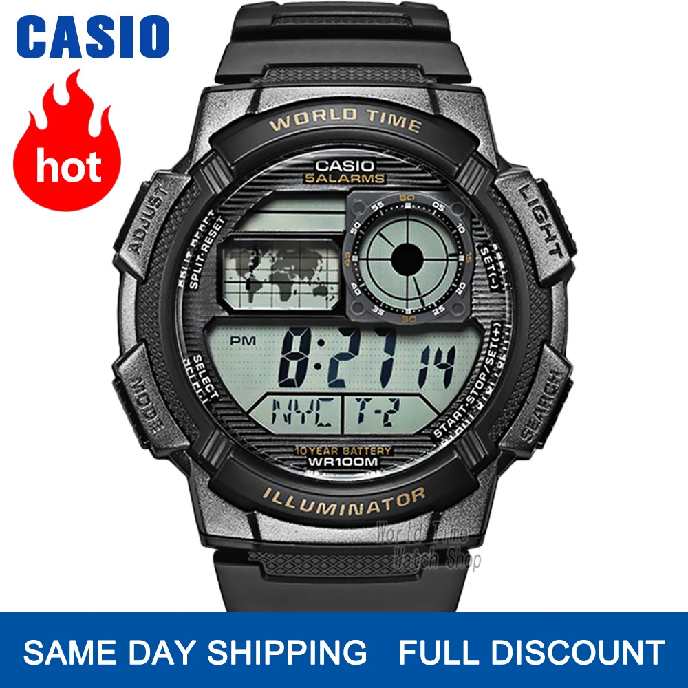 Casio reloj g shock 10 año batería Sport reloj hombres de lujo Automático  LED digital 100m