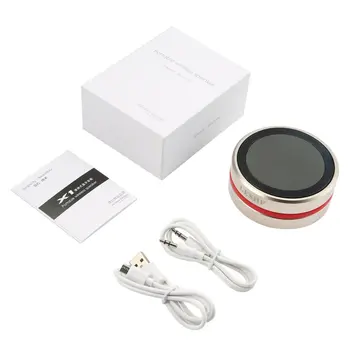 

LESHP Portable Gold Wireless Speaker Fashionable With 360 Degree Rotary Type volime control Metal manufacture low frequency Use