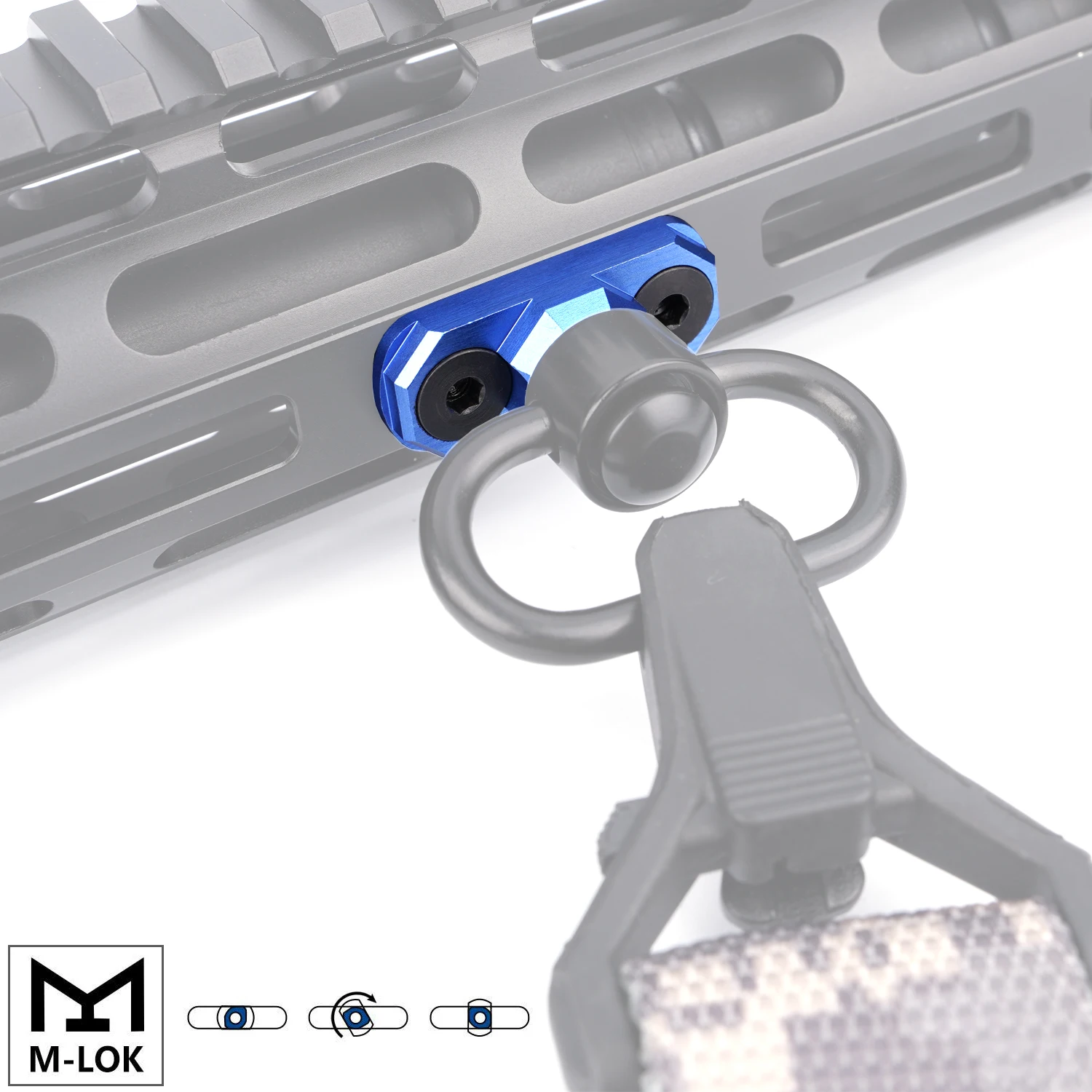 Охотничий AR алюминиевый M-Lok Sling Mount Aadapter mlok Mount system sling mount