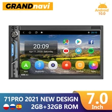 

GRAND 2din Android GPS Car Radio Multimedia Video Player 2 Din IPS Screen Navigation MIC 4G 7" Stereo For Toyota Nissan Hyundai