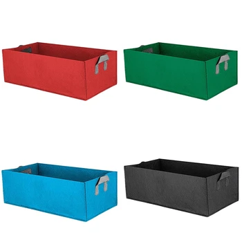

Large Plant Grow Bag Anti-Corrosion Vegetable Root Control Garden Bed Handle Rectangle Non-Woven Fabric Accessory Eco-Friendly
