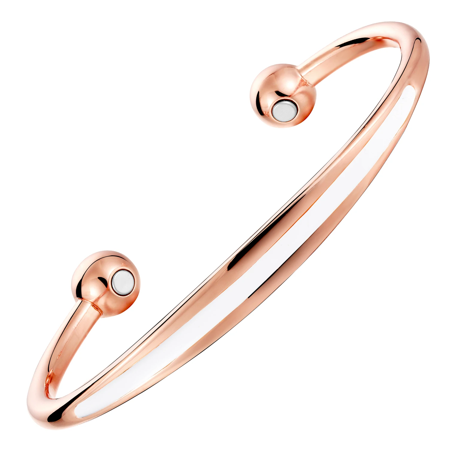 OKtrendy Casual Femme Copper Magnetic Bracelets & Bangles Gold-color Open Cuff Bracelets for Women Party Jewelry
