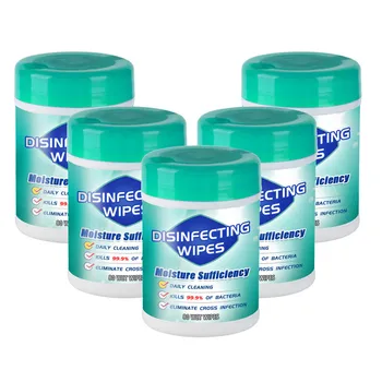 

5PCS 75% Alcohol 80 Sheets Bag Disposable Disinfection Wipes Disposable Hand Wipes Disinfection Wipes Alcohol Cotton Pieces