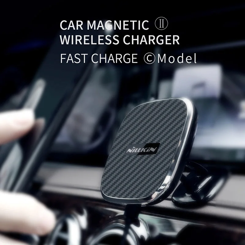 Nillkin Qi 10W Magnetic Car Wireless Charging for Samsung Galaxy S8 S9 S10 S10E S20 S21 Plus Ultra +5G Fast Car Charger Holder