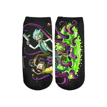 Рождественский Санта-Клаус, 3 Dfull, с принтом, для женщин, мужчин, мальчиков и девочек, с героями мультфильмов, Harajuku, повседневные новые модные носки, стиль-1