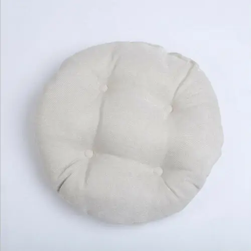 New Round Cushion Seat Pad Floor Futon Mat For Patio Home Car Office Tatami Pillow - Цвет: Beige