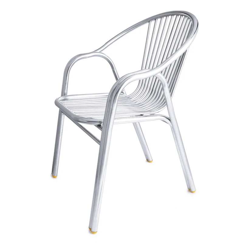 

Stainless Steel Chair Armchair Single Person Casual Home Office Chair Computer Chair Modern Minimalist Dining Chair Outdoor Seat