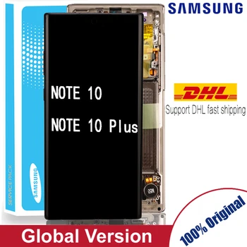 

Original AMOLED for SAMSUNG Galaxy Note 10 N970F N970 N9700 LCD Display Touch Screen for Note 10 Plus Note10+ N975 N9750