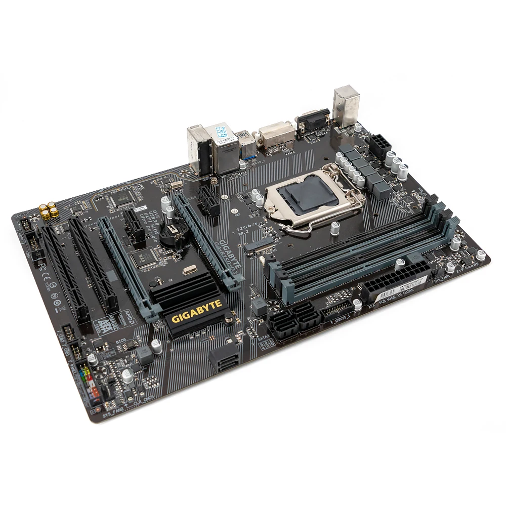 Gigabyte GA-B150-D3A рабочего Материнская плата B150-D3A B150 LGA 1151 Core i7 i5 i3 DDR4 64G SATA3 USB3.0 VGA, HDMI, DVI HDMI M.2 блок питания ATX