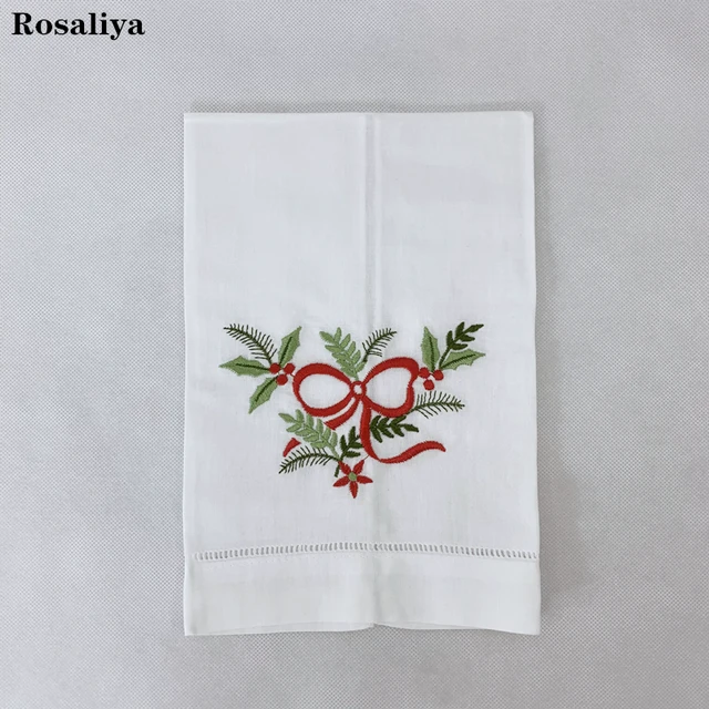 Fehér Vászon Hímzett Virágcsomagok Unisex Hankies Különleges Alkalmakkor - Image 3