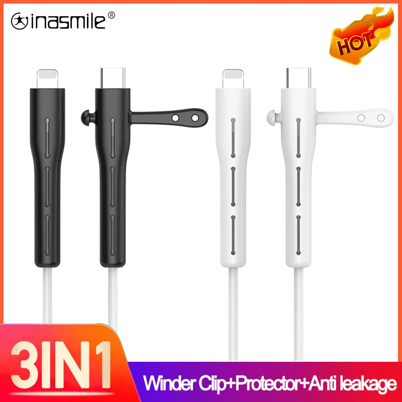 Cable organizer Cord management For iPhone Charger holder Ties cable winder Clip Earphones Charging Protector | Электроника