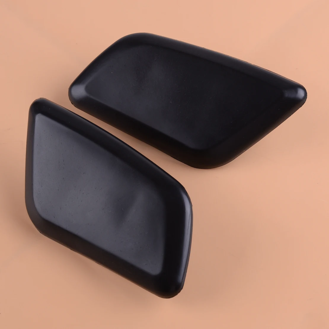 

DWCX 1Pair Black Plastic Car Front Headlight Washer Spray Nozzle Cover Cap Fit for Chrysler Sebring 2007 2008 2009 2010