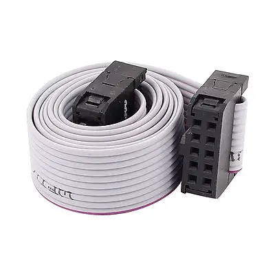

2.54mm Pitch 10Pin 10 Wire F/F IDC Connector Motherboard Flat Ribbon Cable 48cm