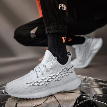 

Casual Shoes Bottom-Sneakers Men Thick Flats Round-Toe Mixed-Colors