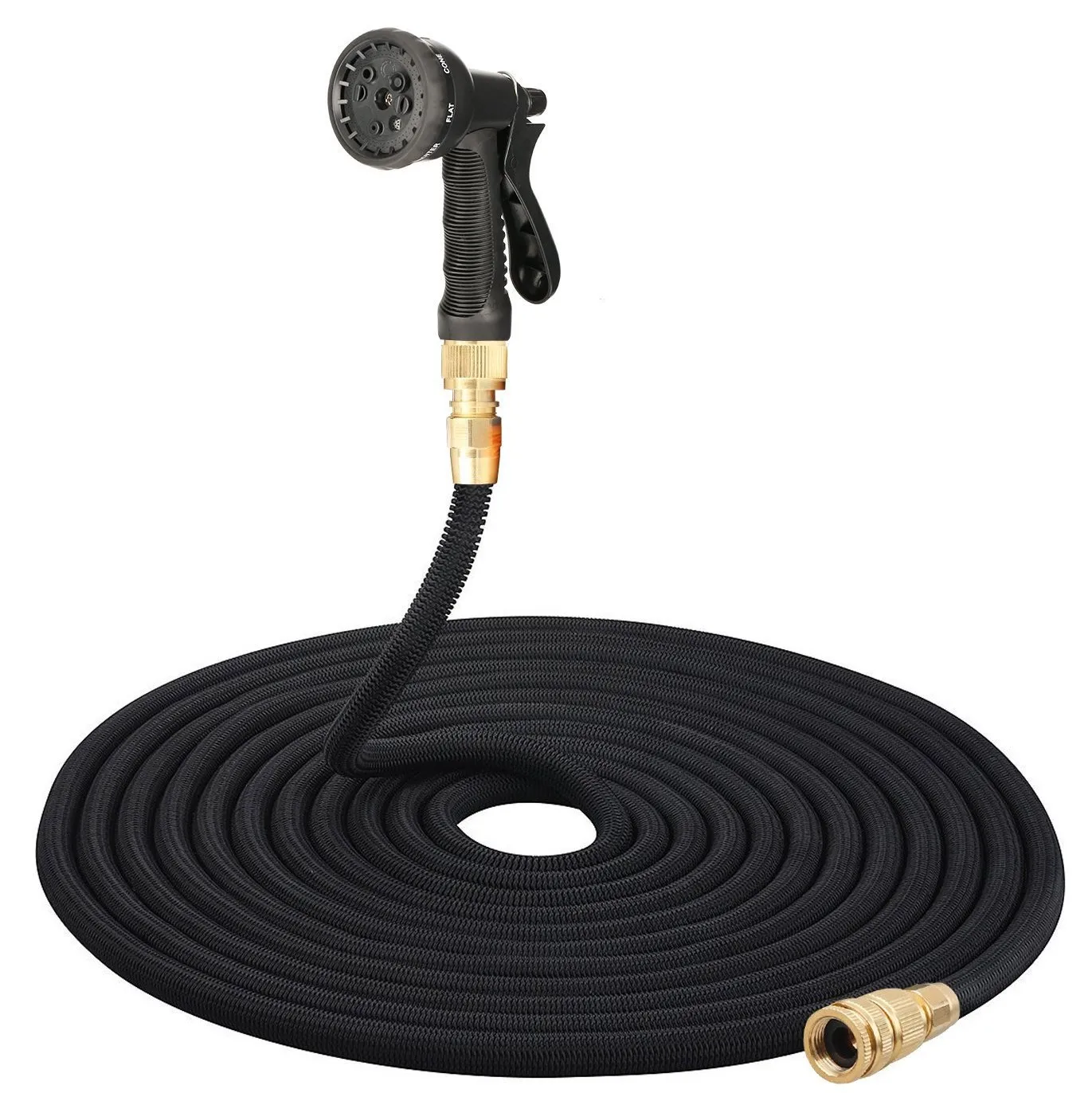 

Europe-Telescopic Pipe Garden High Pressure Vehicle Cleaning Watering Tool Eight Feature Water Gun Upgrade Section Webbing